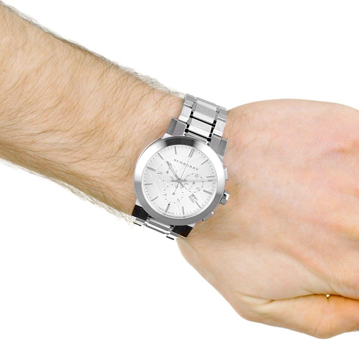 Burberry BU9350 Large Check Stainless Steel Bracelet Men's Watch Burberry BU9350 Large Check Stainless Steel Bracelet Men's Watch
